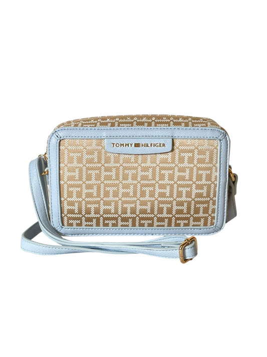 Bolsa Tommy Hilfiger Monograma Azul Claro | Crossbody Elegante