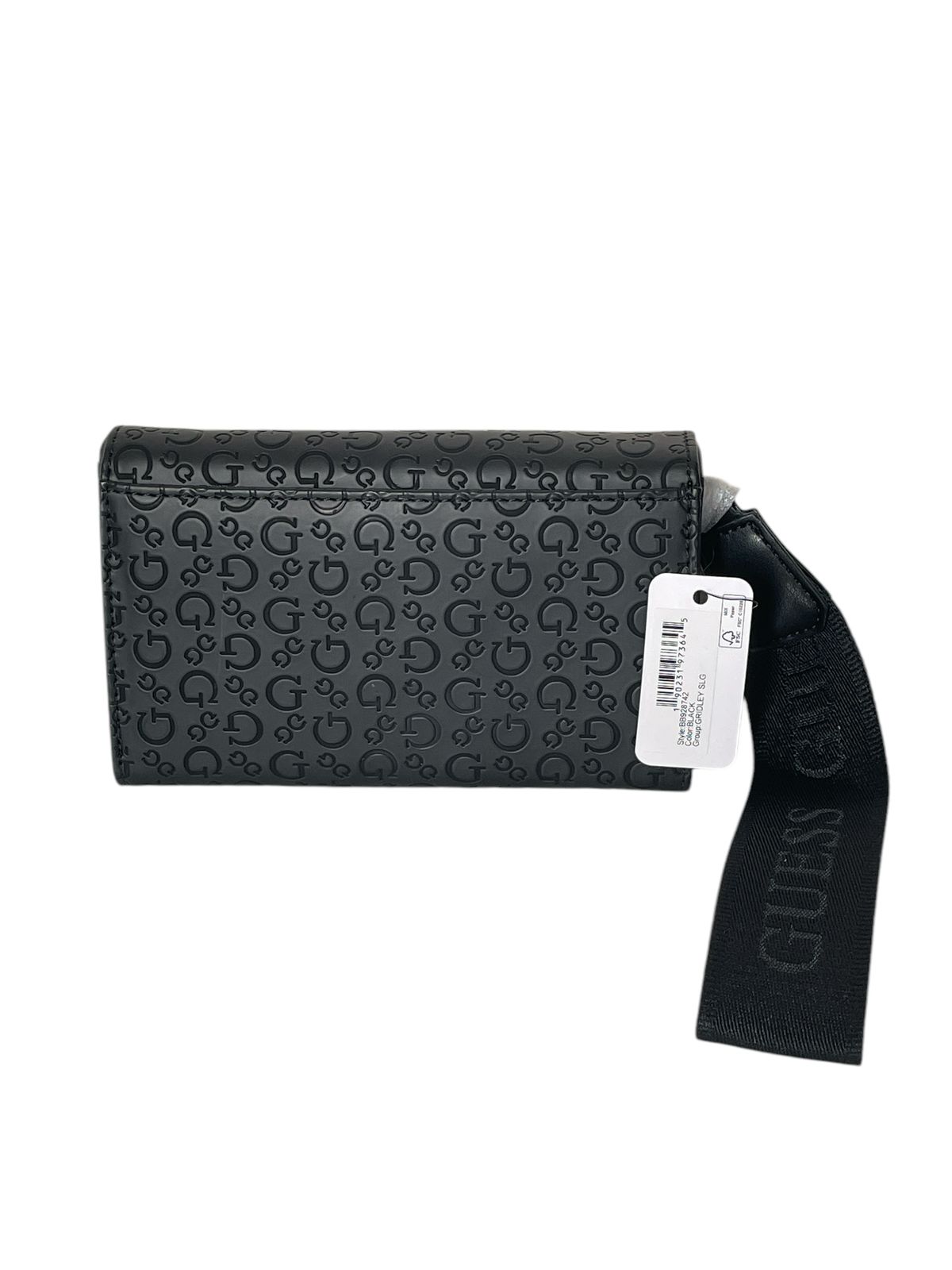 Monedero Guess Negro con Correa