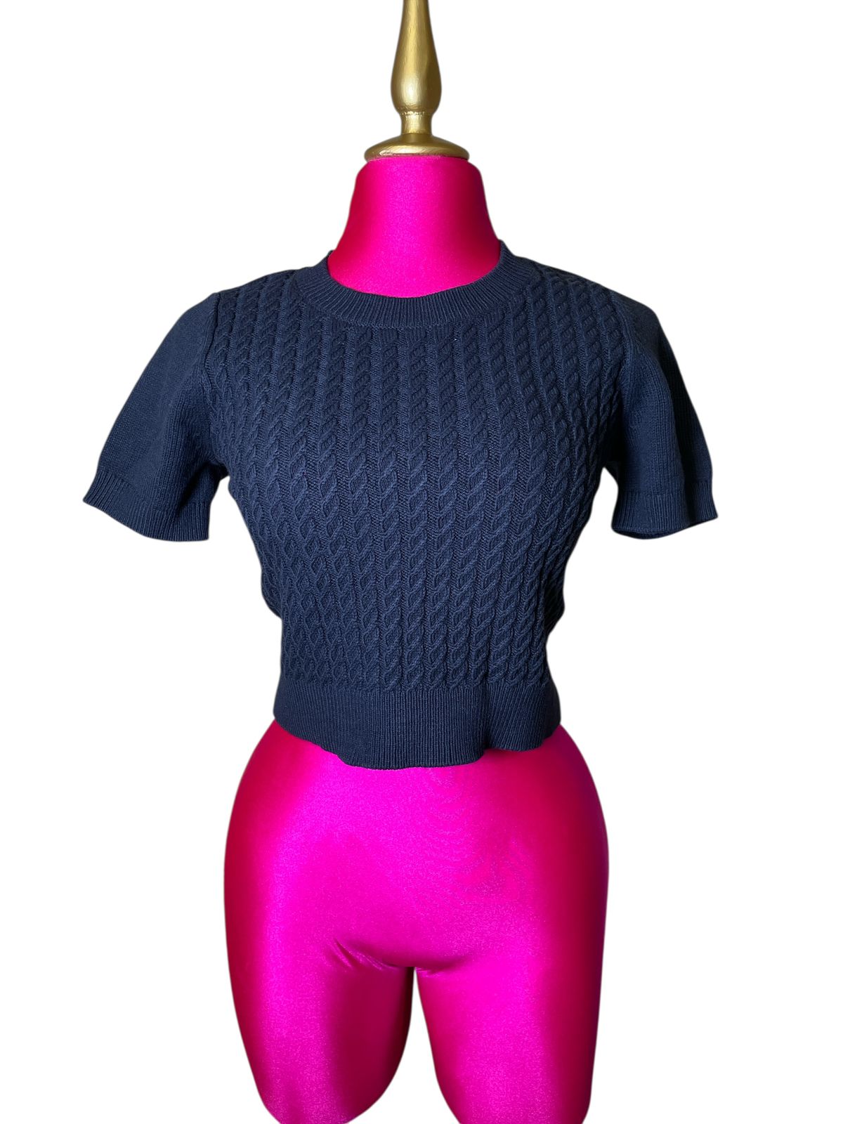 Blusa Tejida Tommy Hilfiger Azul Marino Mujer