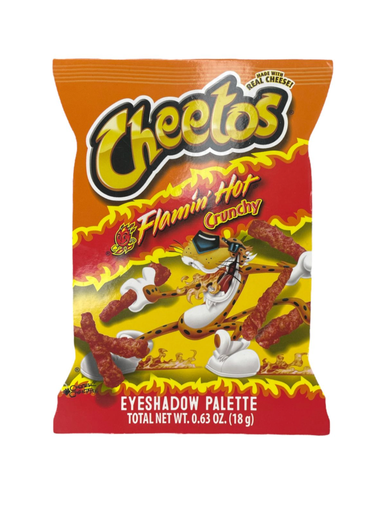 Paleta de Sombras Cheetos Flamin' Hot y Doritos