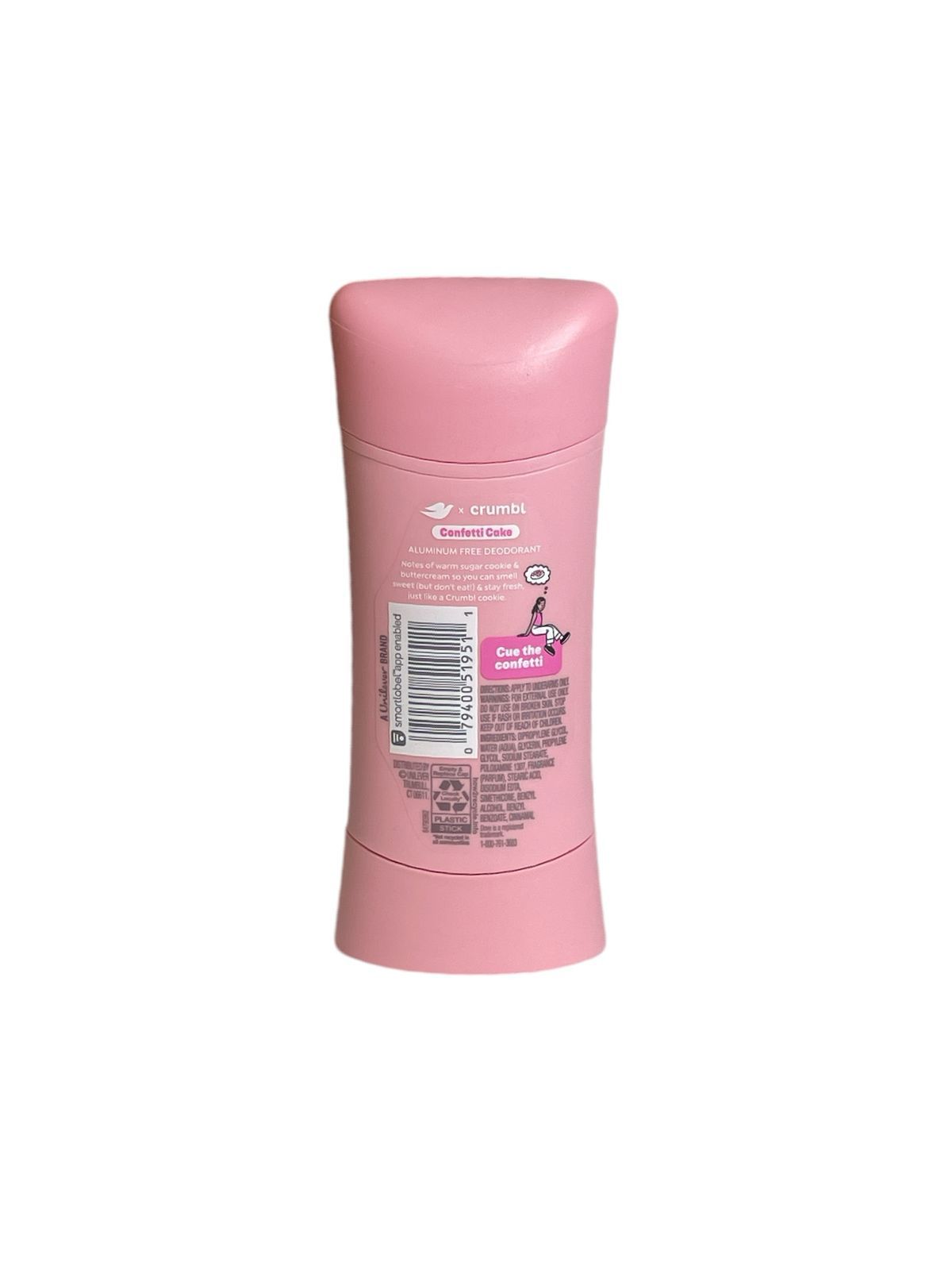 Desodorantes Dove x Crumbl Edición Limitada 72h