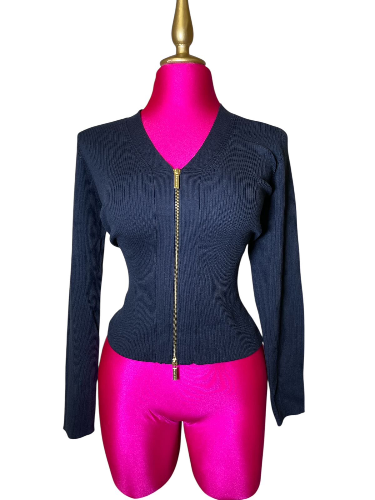 Suéter Tejido con Cierre Michael Kors Mujer Talla L