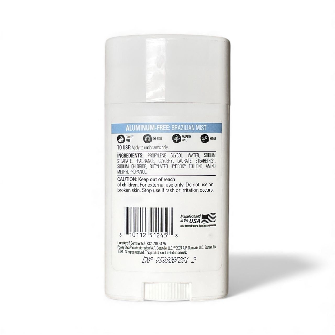 Desodorante Sin Aluminio Power Stick — Aromas Brazilian Mist & Amber Rouge