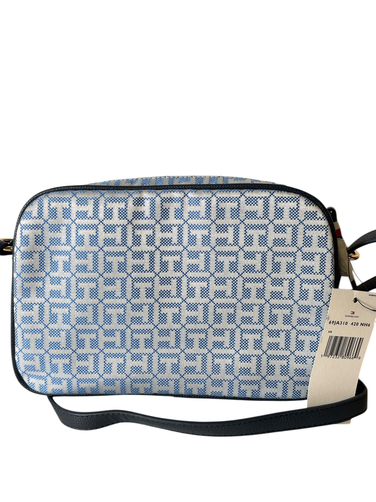 Bolsa Tommy Hilfiger Azul Monograma | Estilo y Elegancia Casual