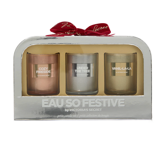 Vela aromática premium | Set Victoria’s Secret Eau so Festive 3 pzs